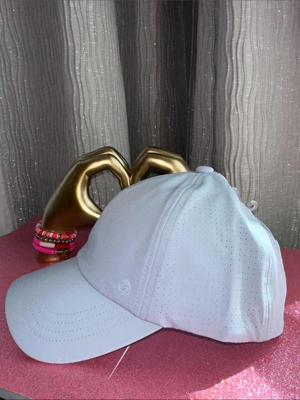 CALIA by Carrie Underwood White Perforated Athletic Baseball Cap